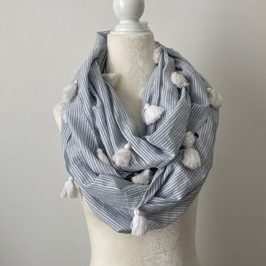 Tommy Bahama Striped Yarn Dye Lurex Infinity Scarf